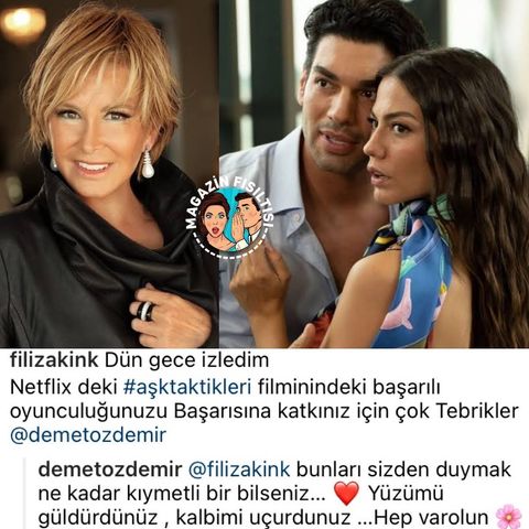 filiz akin dan demet ozdemir in oyunculuguna ovgu